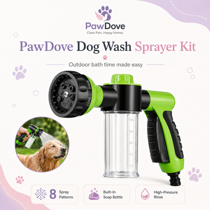 Dog Wash Spray - Built-in Soap Dispenser