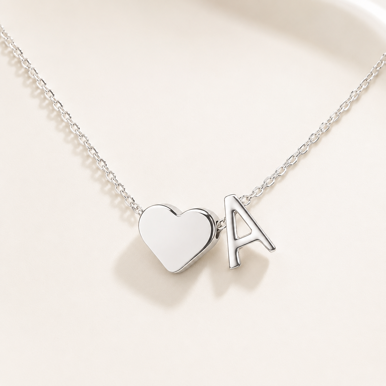 The Initial Heart Necklace — Waterproof & Tarnish-Free