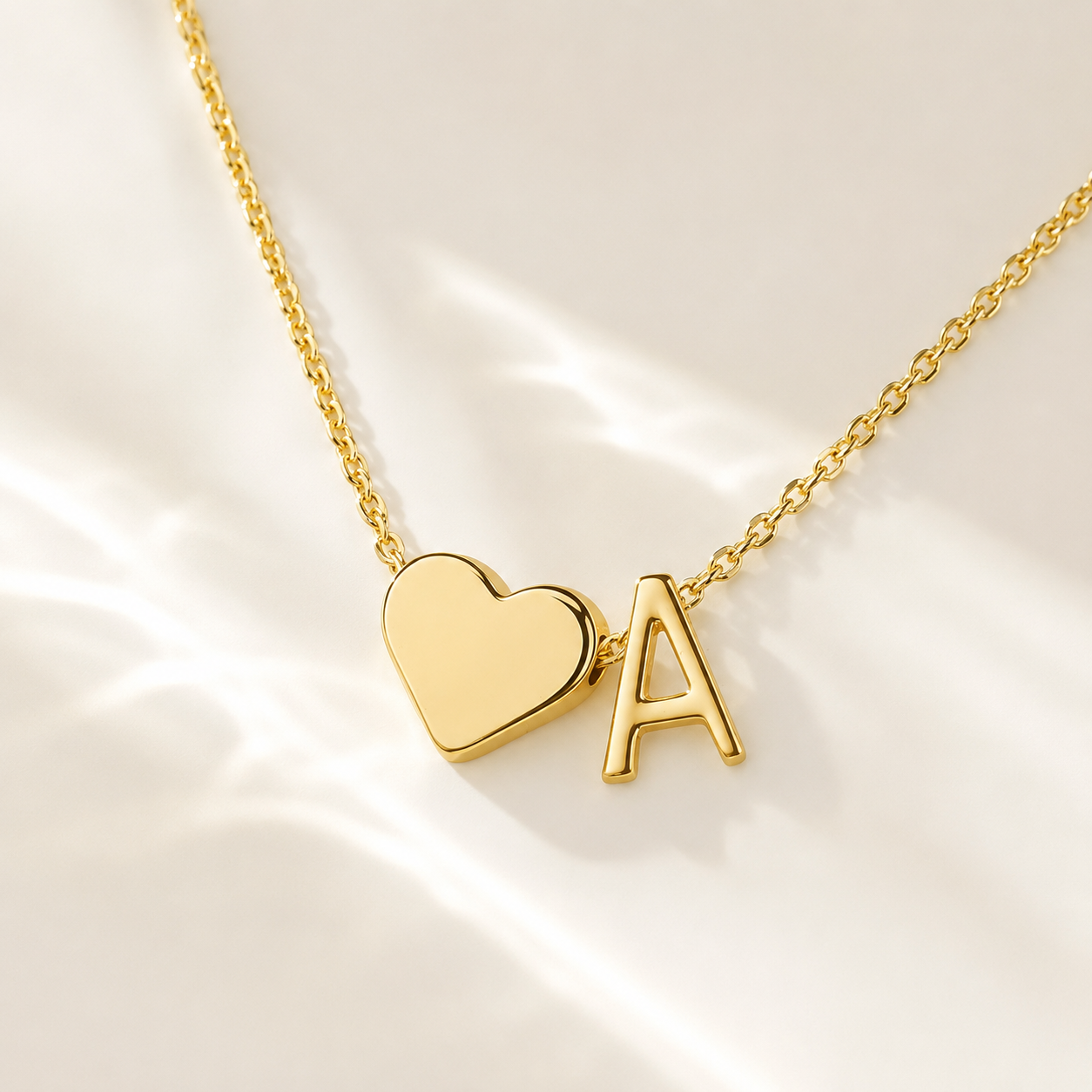 The Initial Heart Necklace — Waterproof & Tarnish-Free